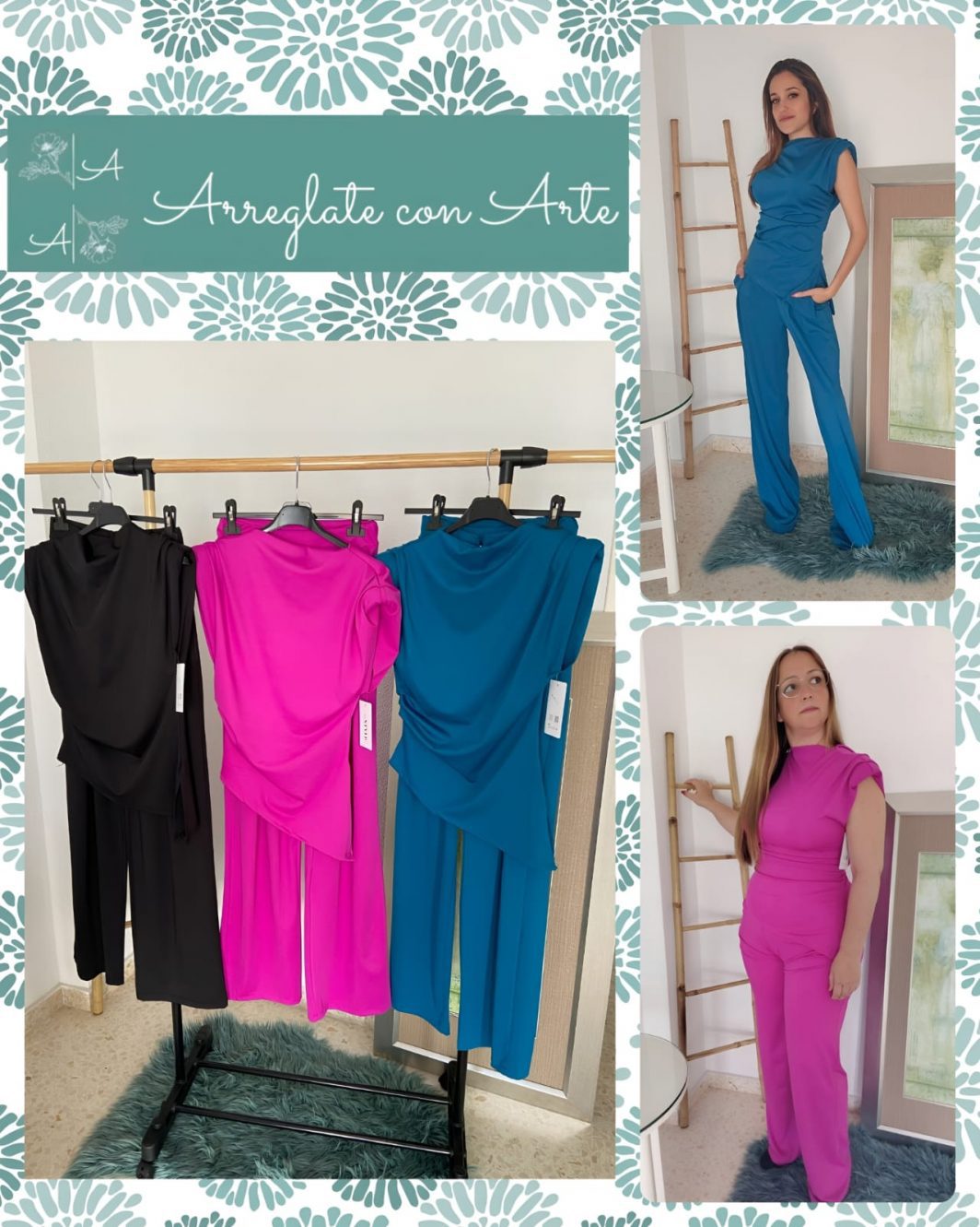 CONJUNTO SATEN HOMBRERAS
