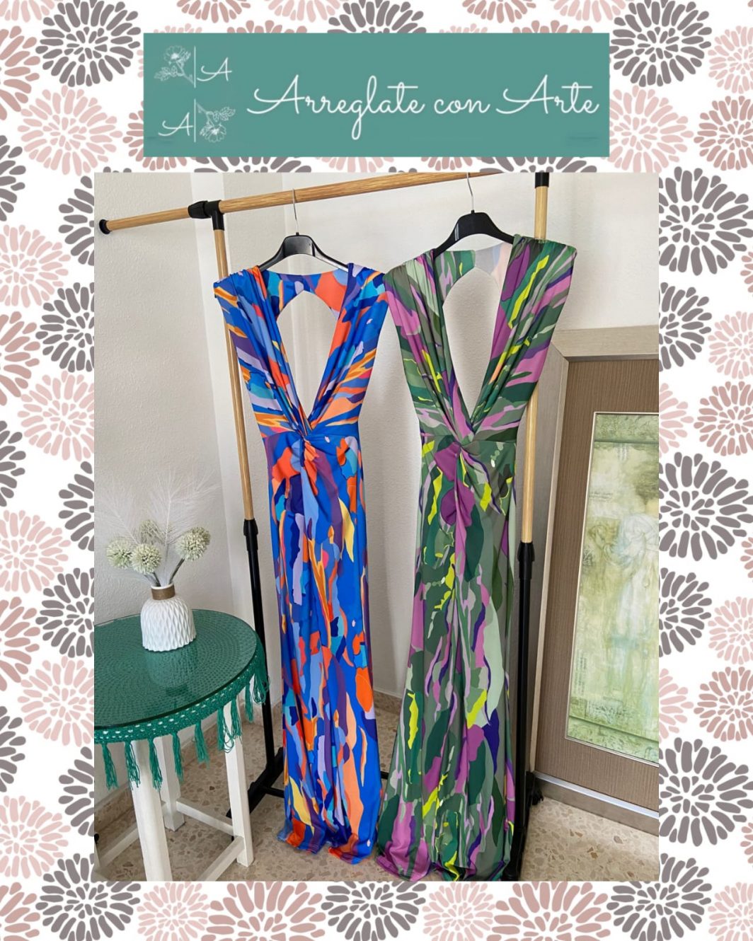 VESTIDO COLORES LARGO