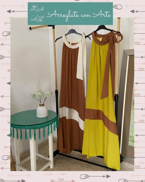 VESTIDO LAZO CUELLO