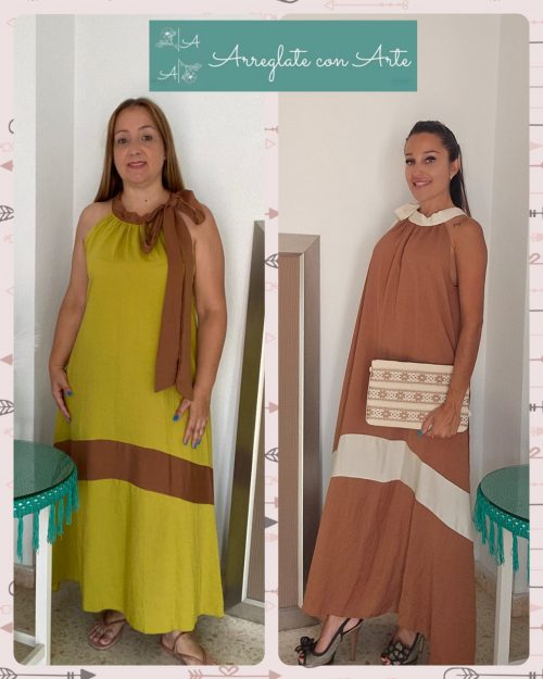 VESTIDO LAZO CUELLO