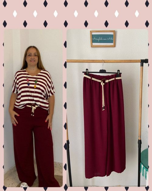 PANTALON CORDON BURDEOS