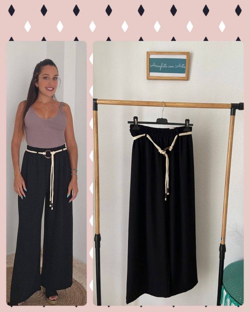 PANTALON CORDON NEGRO
