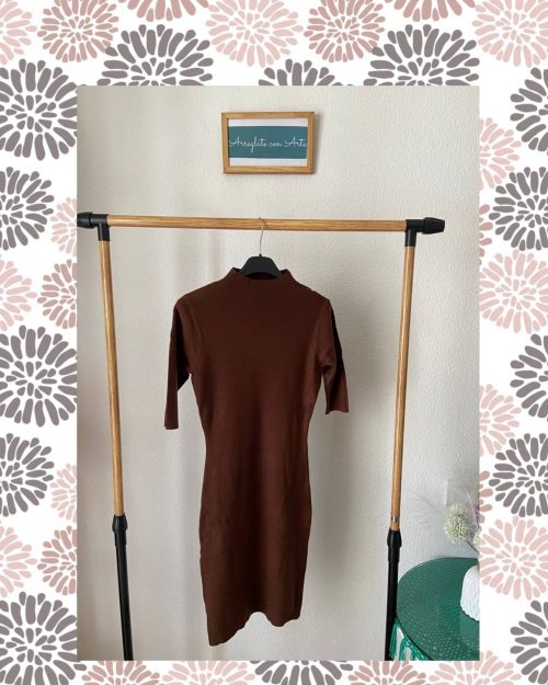 VESTIDO PUNTO CORTO CHOCOLATE