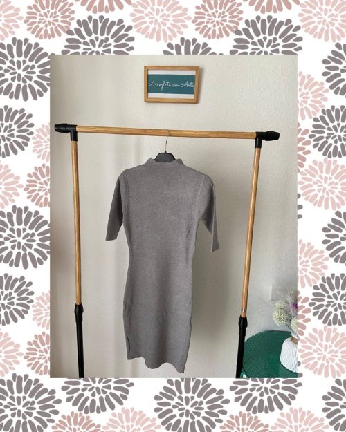 VESTIDO PUNTO CORTO GRIS