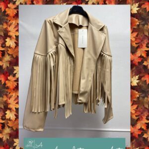 CHAQUETA CUERO FLECO