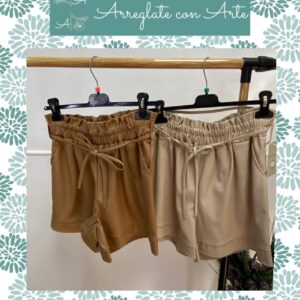 PANTALON CUERO CORTO