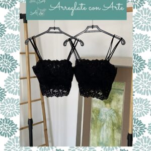 Top de encaje con tirantes finos - Arréglate con Arte