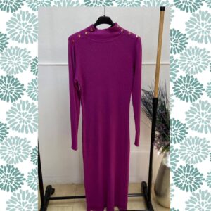 Alternative view of VESTIDO LARGO CUELLO ALTO