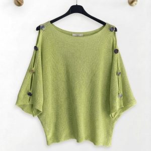 Jersey de hilo con botones en los hombros - Arréglate con Arte